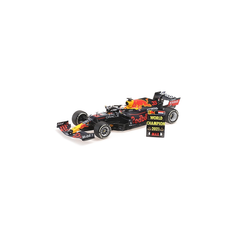 MINICHAMPS 1:18 Red Bull RB16B n°33 Verstappen Winner Abu Dhabi 2021