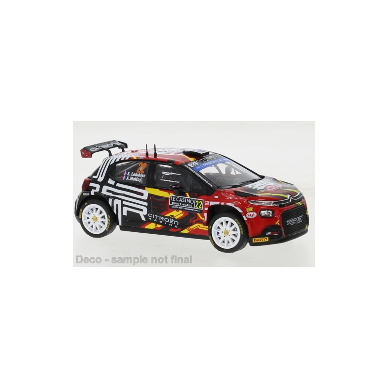 IXO Citroen C3 n°21 WRC2 Lefebvre Monte Carlo 2023