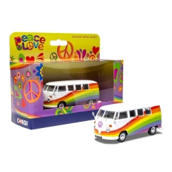 CORGI Volkswagen Campervan - Peace Love and Rainbows