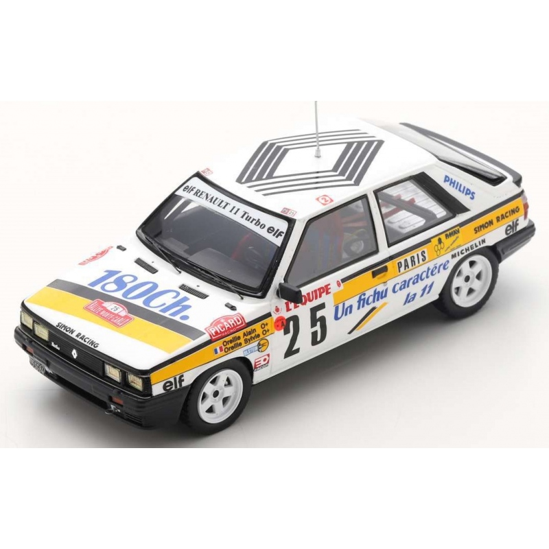 SPARK Renault 11 Turbo n°25 Oreille Monte Carlo 1986