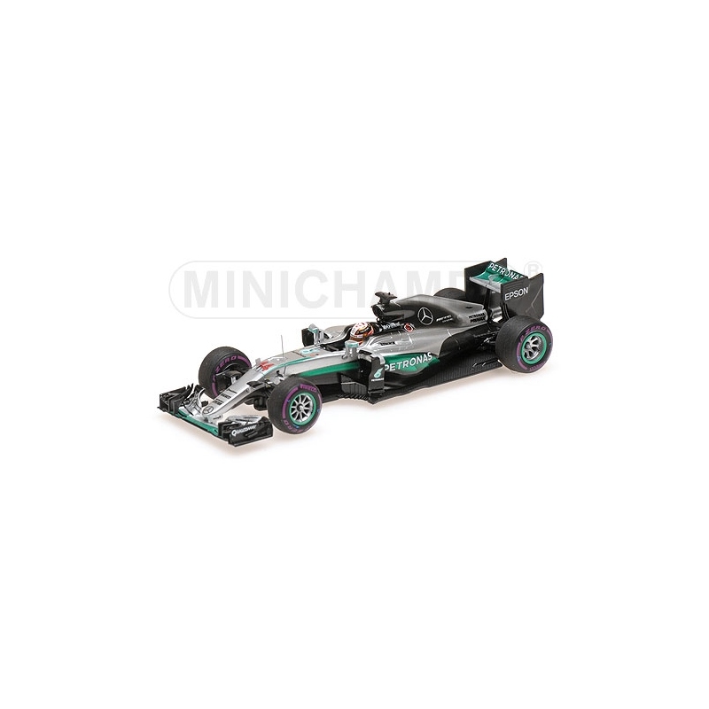 MINICHAMPS 417160344 Mercedes W07 Hamilton Vainqueur Monaco 2016